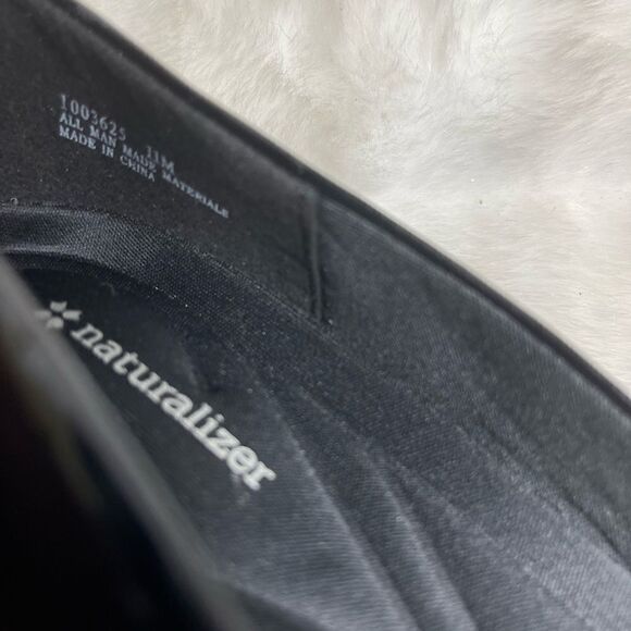 Naturalizer black patent faux leather slip on wedge shoes size 11 gently used. - Picture 7 of 10